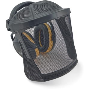ED 2H earmuff/steel mesh visor