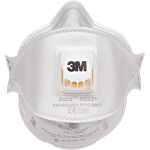3M 9322+ Resp.FFP2 valve Aura