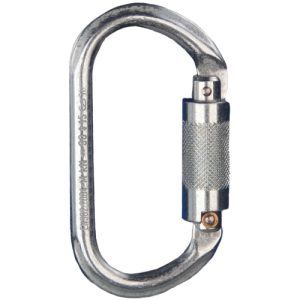 CARABINER STEEL oval twist lock