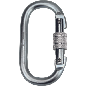 CARABINER STEEL oval screw lock