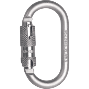 CARABINER STEEL oval twist lock