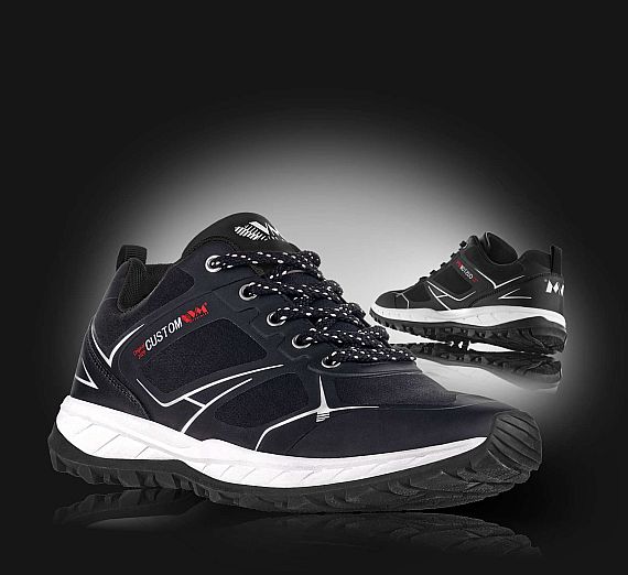 Pantofi sport MELBOURNE cu croială joasă, negri