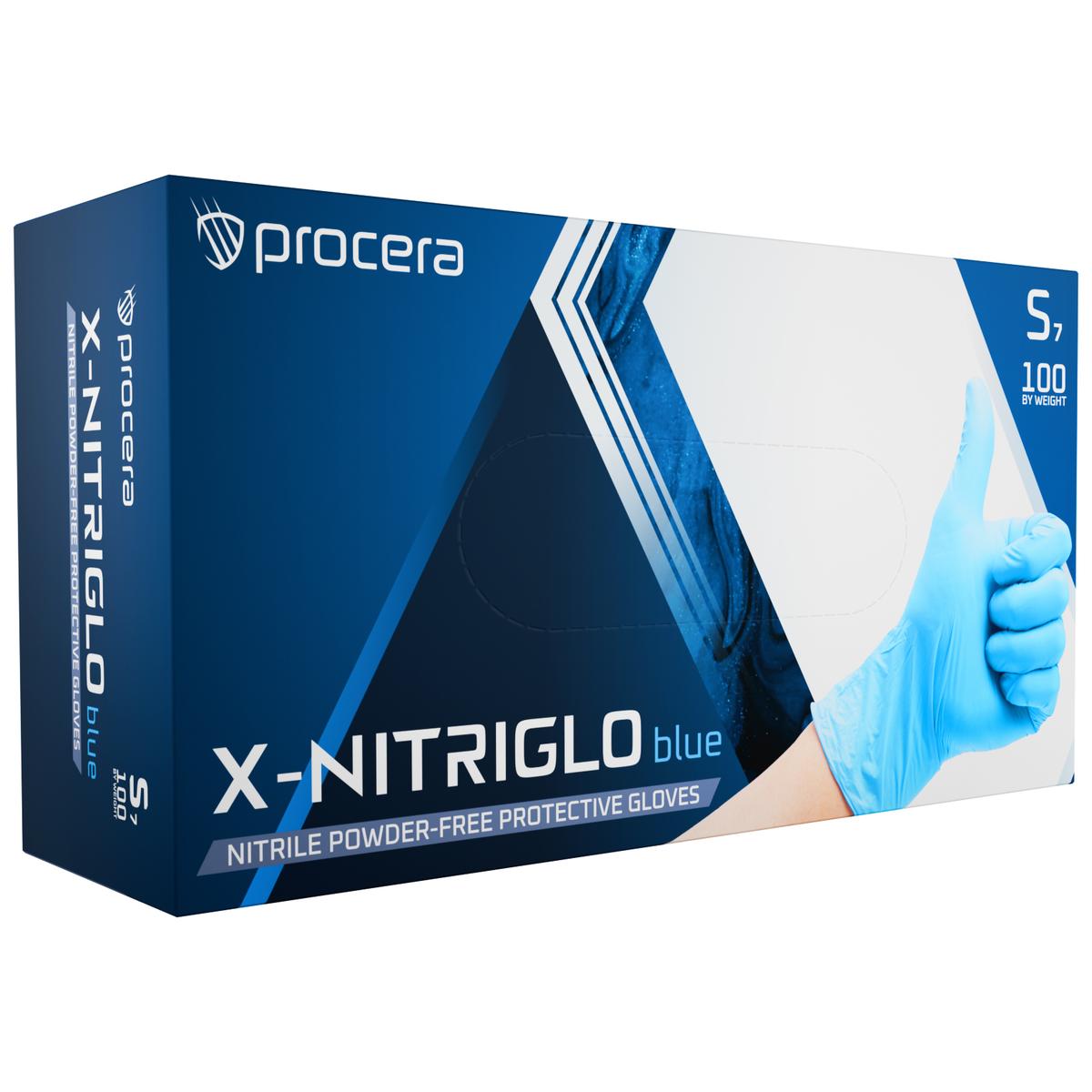 Mănuși de nitril X-NITRIGLO albastre 100 buc.