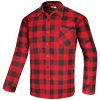 CĂMAȘĂ FLANCO ROȘIE DIN FLANELĂ