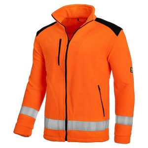 FLEECE RANFORSAT CU HV PORTOCALIU 340G