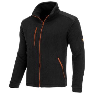 FLEECE RANFORSAT NEGRU PORTOCALIU 350G