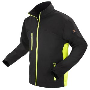 JACHETĂ SOFTSHELL NEGRU ȘI GALBEN