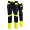 PANTALONI PROMONTER 260 TALIE NEGRU ȘI GALBEN HV